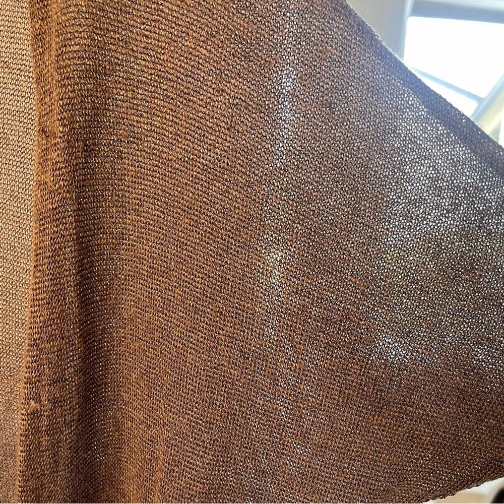 Brochu Walker Taupe Linen Blend Swimsuit Cover, Resort, Beach, Vacation S - Picture 8 of 10